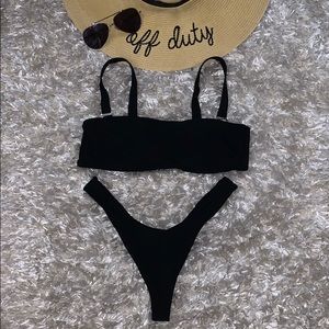 Black Bandeau Bikini